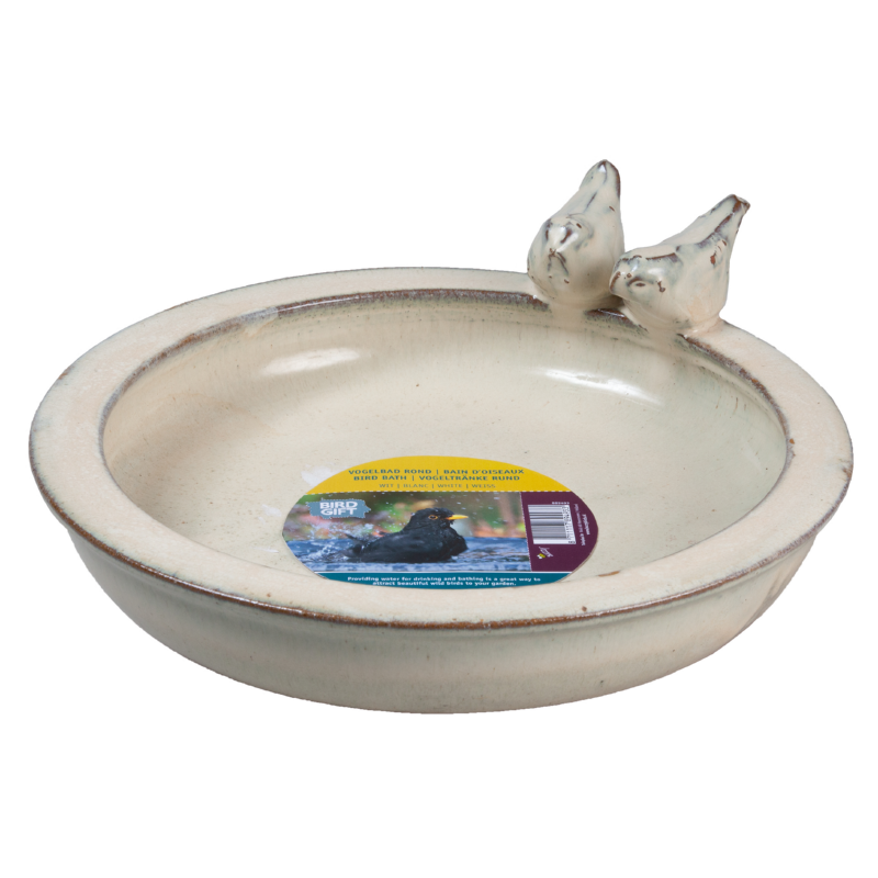 Vogelbad Rond Wit Vogelbad Rond Wit