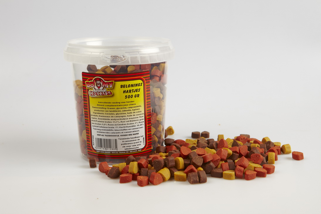 Boomy Beloningshartjes 500gr Boomy Beloningshartjes 500gr