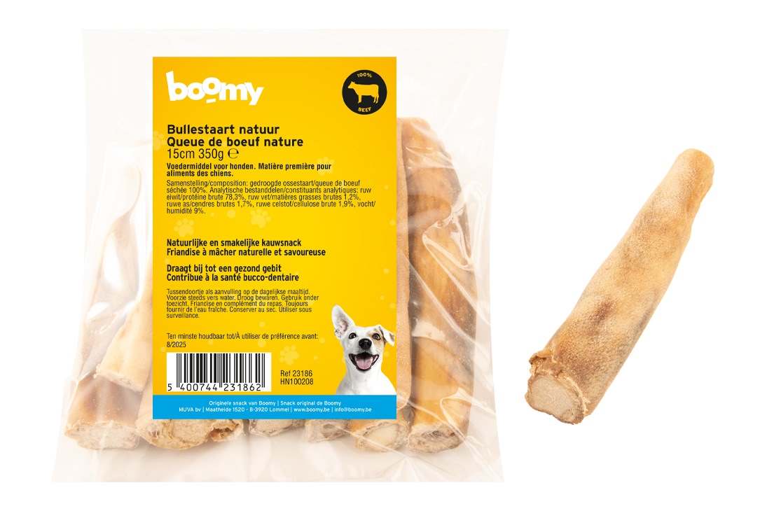 Boomy Bullestaart Natuur 15cm 350gr Boomy Bullestaart Natuur 15cm 350gr